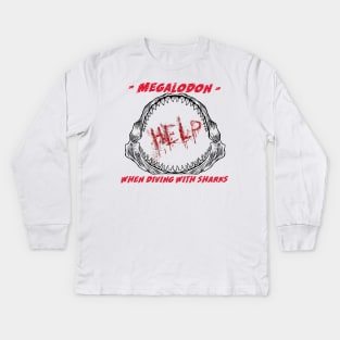 Megalodon Kids Long Sleeve T-Shirt